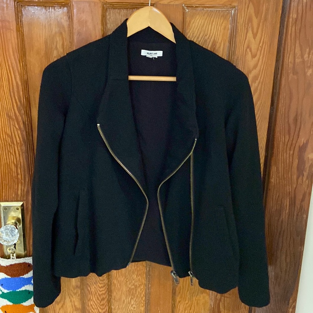 Helmut Lang moto sweater